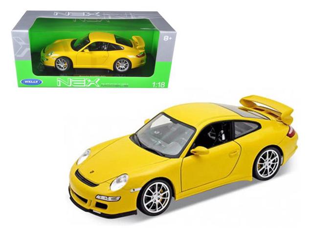 Welly 1/18 PORSCHE 911 (997) GT3 2008 Yellow
